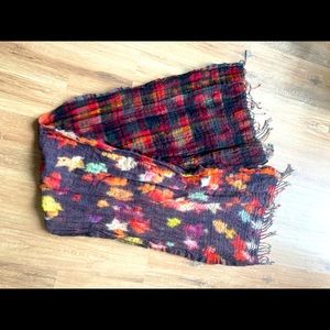 Prana scarf - double weave wool; reversible